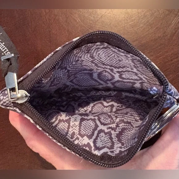 Simply Southern Lavender Snake-Print Wristlet Keyring - Picture 5 of 7
